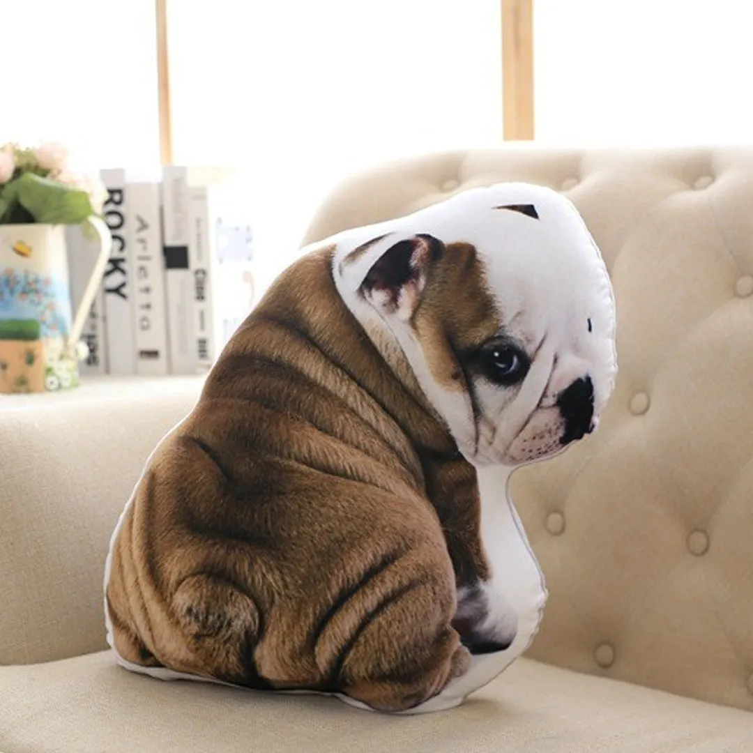 Dog Shaped Face Pillow