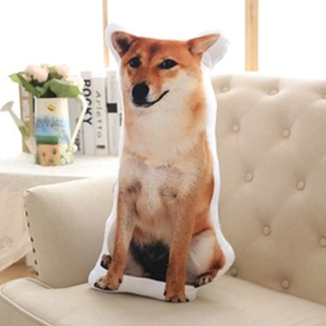 Dog Shaped Face Pillow