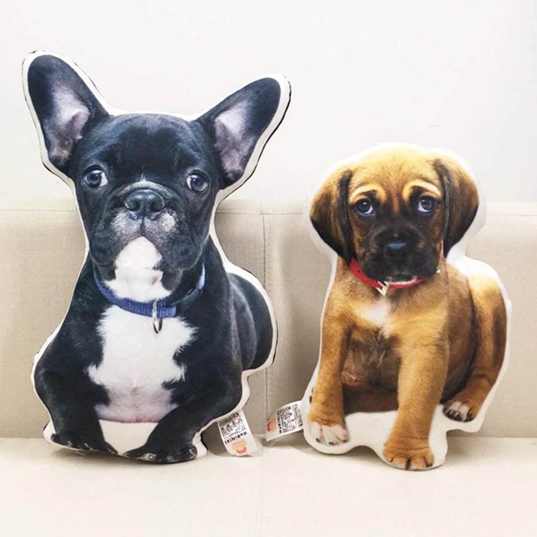 Dog Shaped Face Pillow