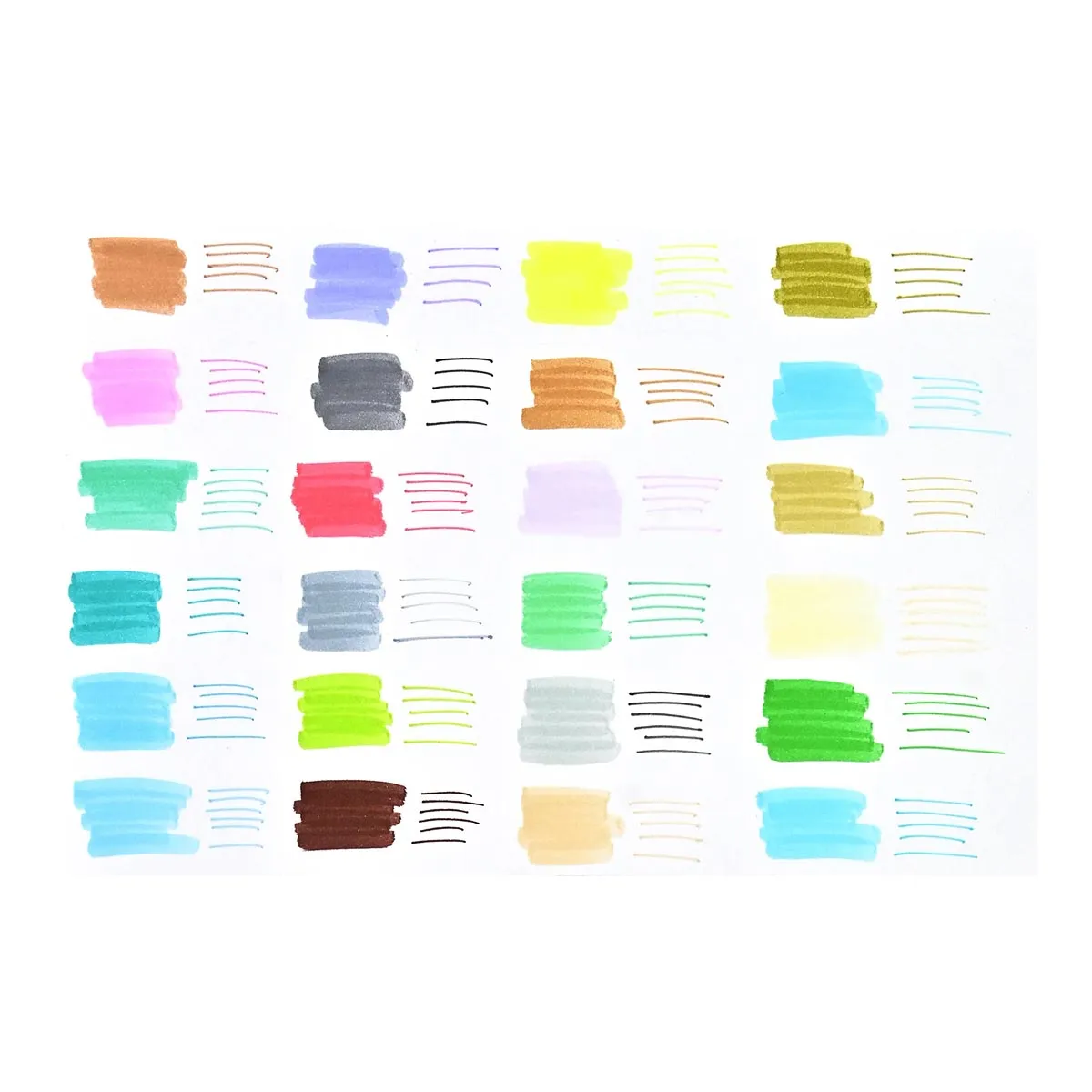 Dual-Tip Pastel Markers - 24 Colours
