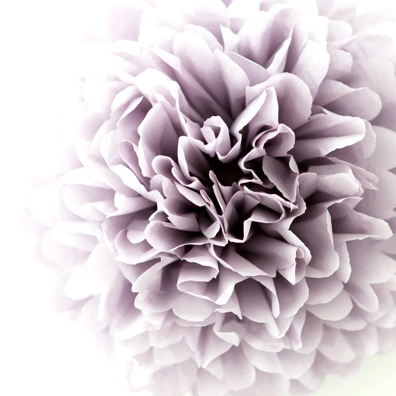 Dusty purple tissue paper pom pom