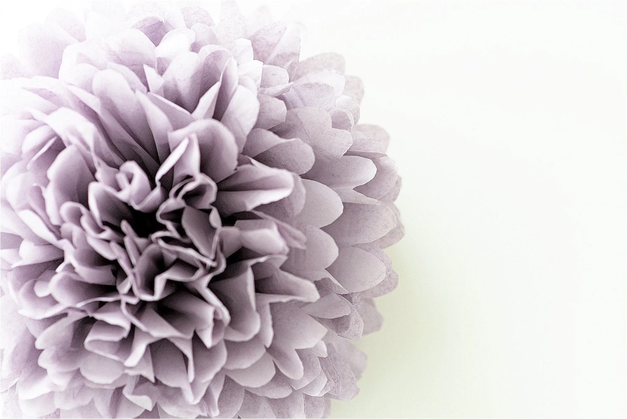 Dusty purple tissue paper pom pom