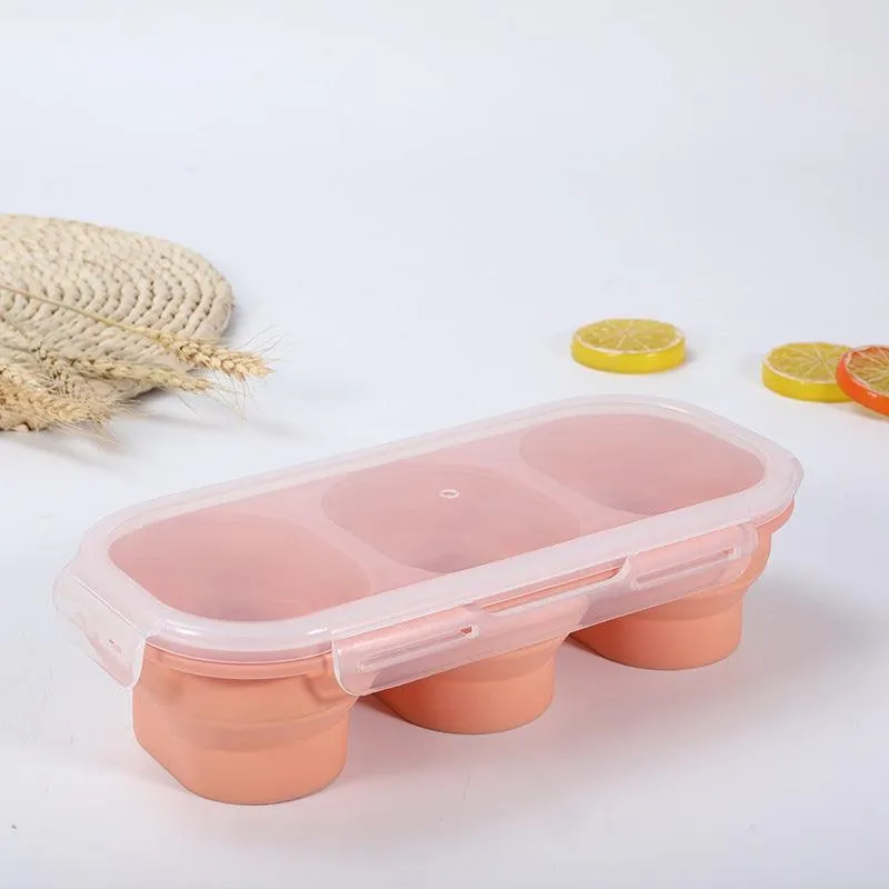 Eco-Friendly Silicone Round Lunch Container
