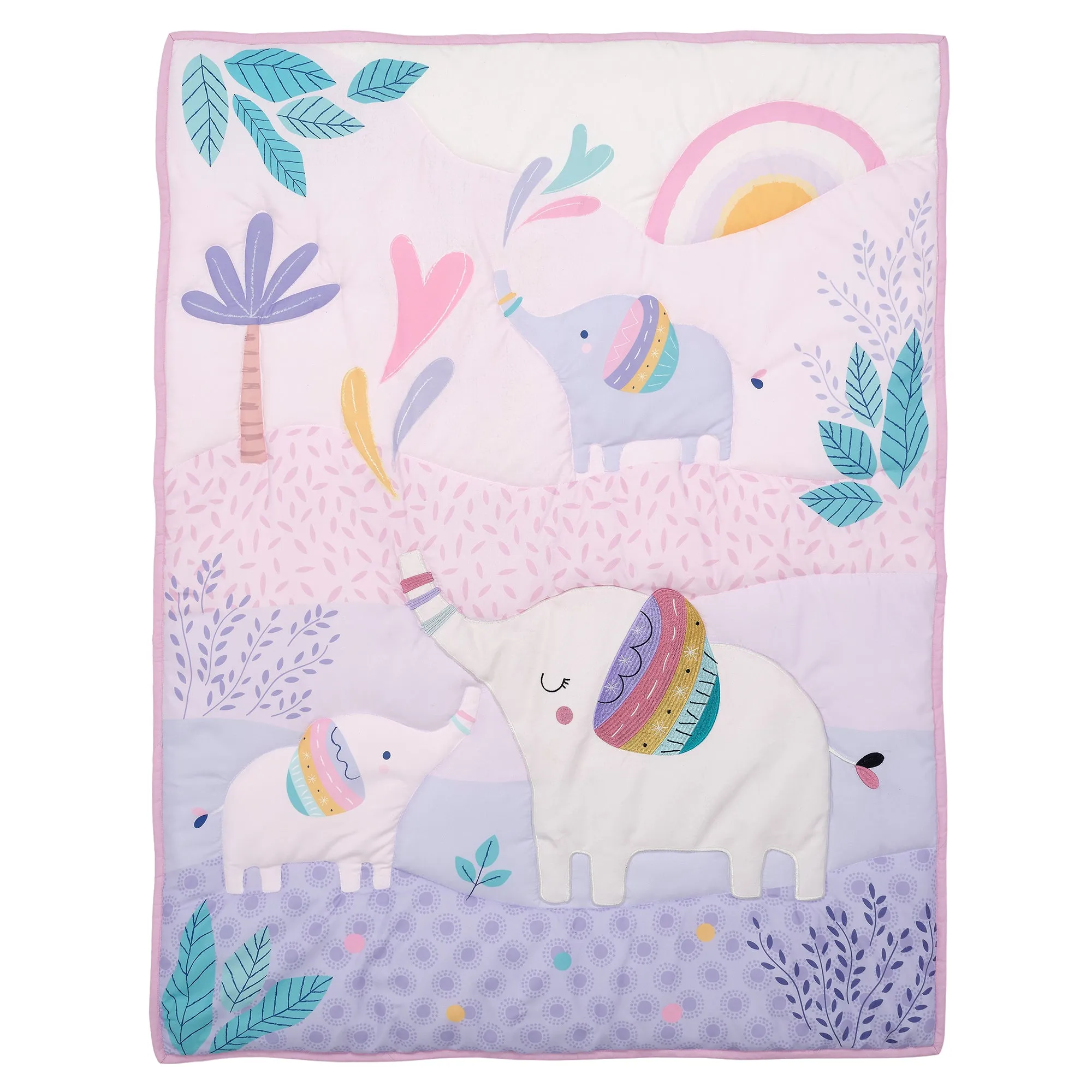 Elephant Dreams 5-piece Crib Bedding Set