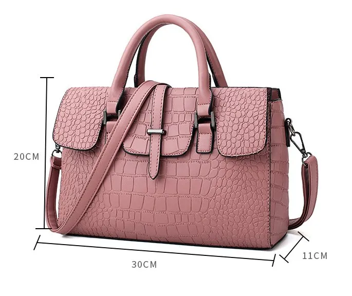 Embossed stone pattern handbag