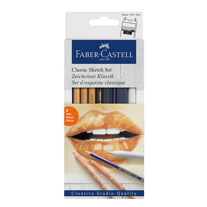FABER-CASTELL Goldfaber Classic Sketch Set, Monochrome