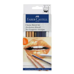 FABER-CASTELL Goldfaber Classic Sketch Set, Monochrome