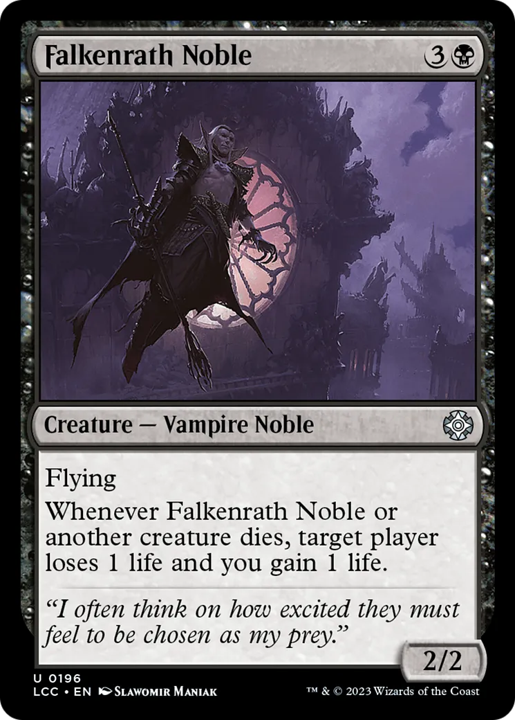 Falkenrath Noble (LCC-196) - The Lost Caverns of Ixalan Commander [Uncommon]
