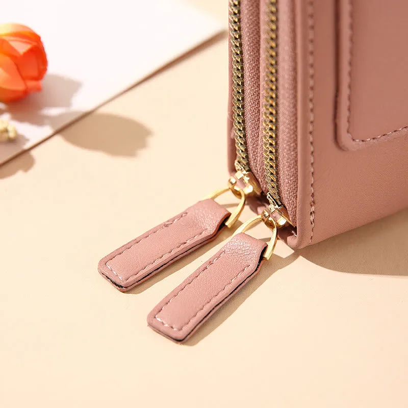 Faux Leather Phone Purse Mini Crossbody Shoulder Bag Cell Phone Pouch