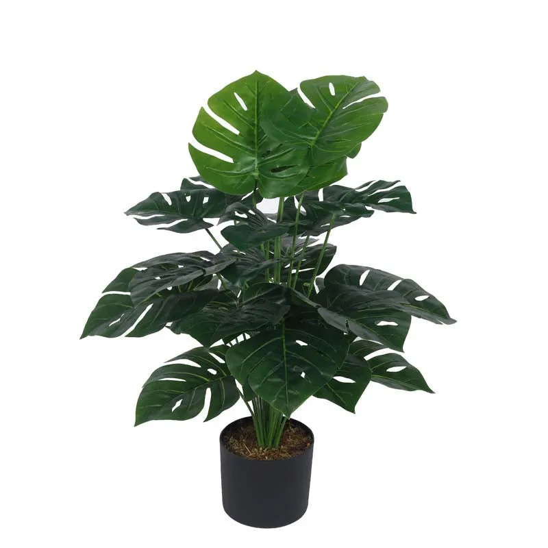 Faux Lush Delisocia Monstera Plant With Pot - 2.6 Feet