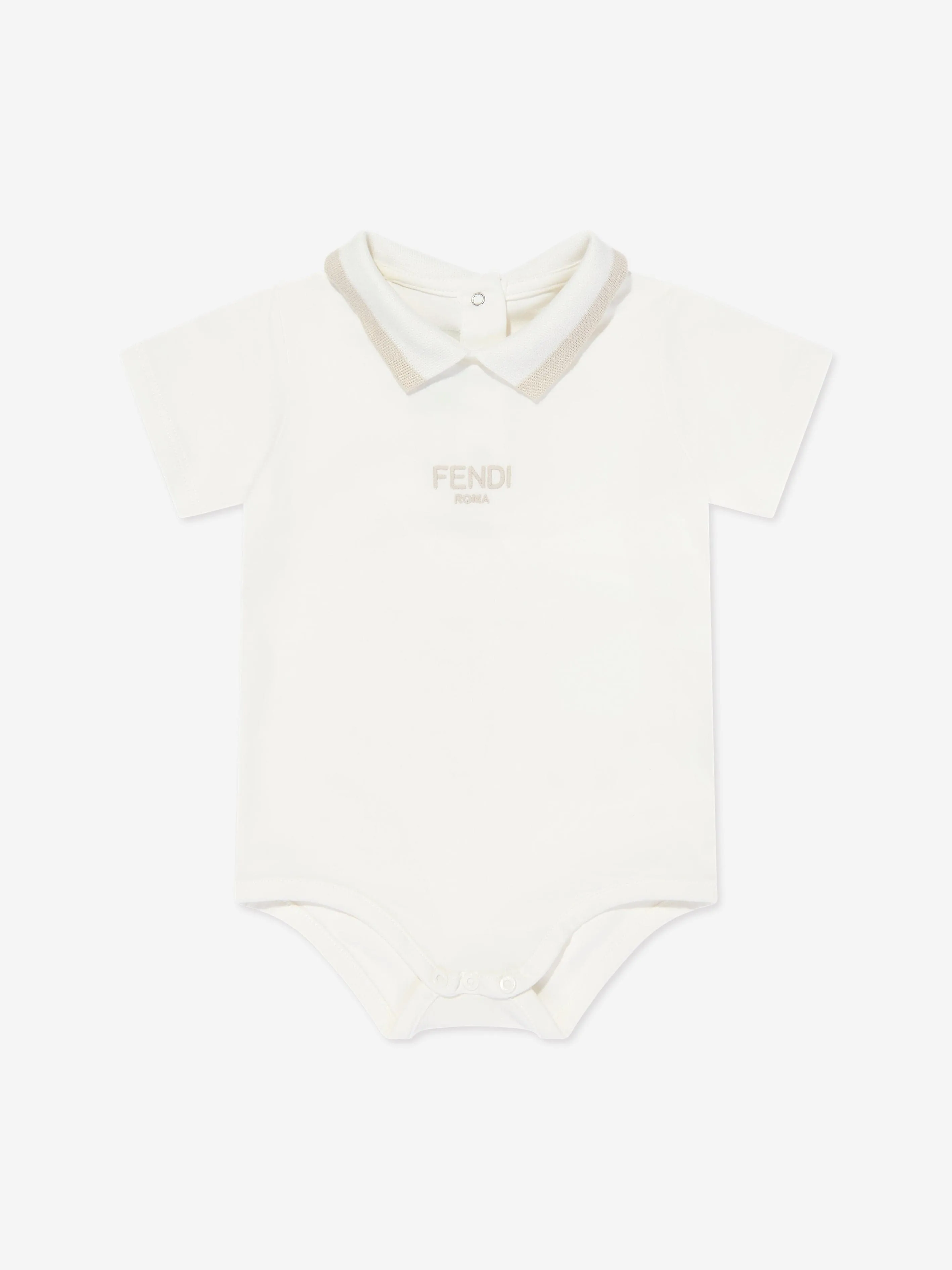 Fendi Baby Dungarees Set in Beige