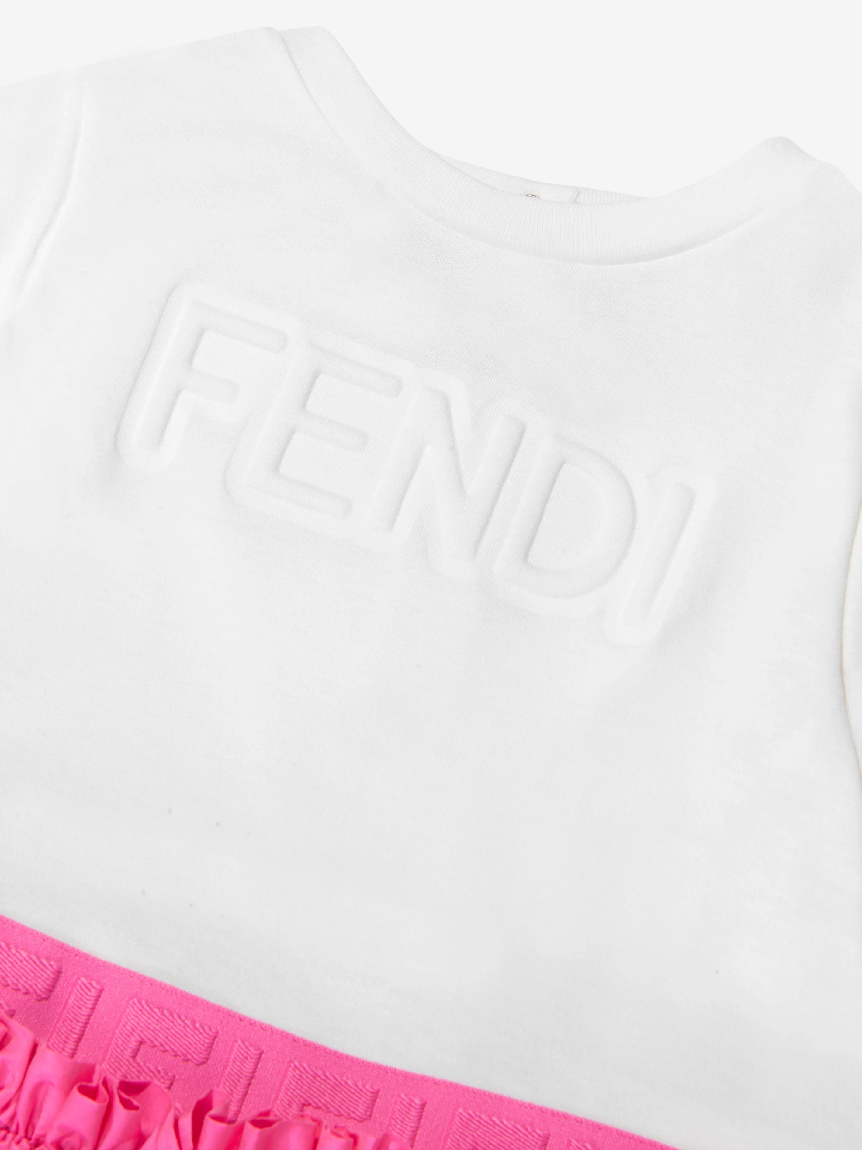 Fendi Baby Girls Cotton Logo Dress