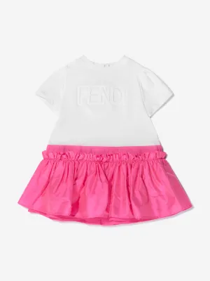 Fendi Baby Girls Cotton Logo Dress