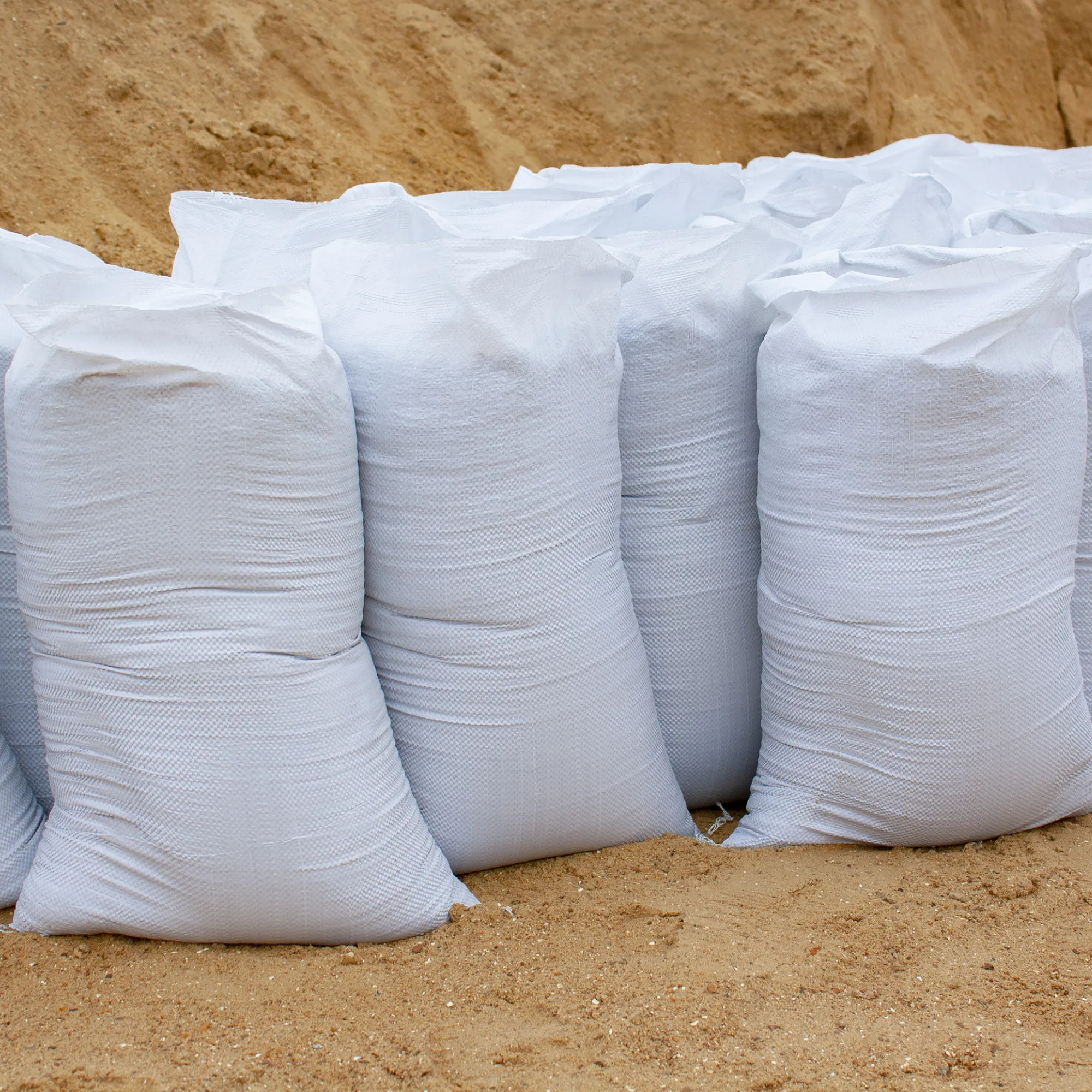 Filled Flood Sandbags