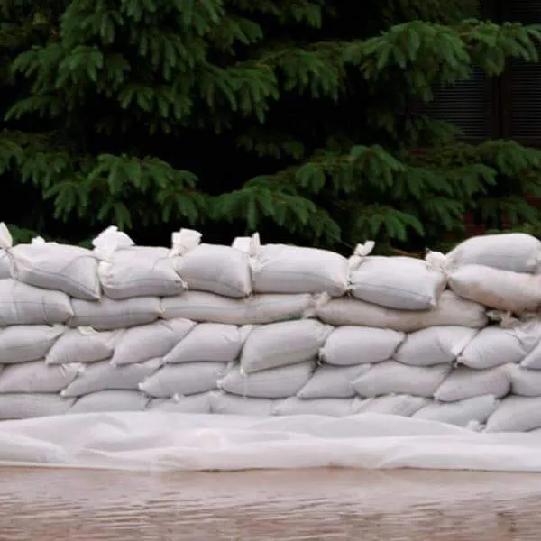 Filled Flood Sandbags