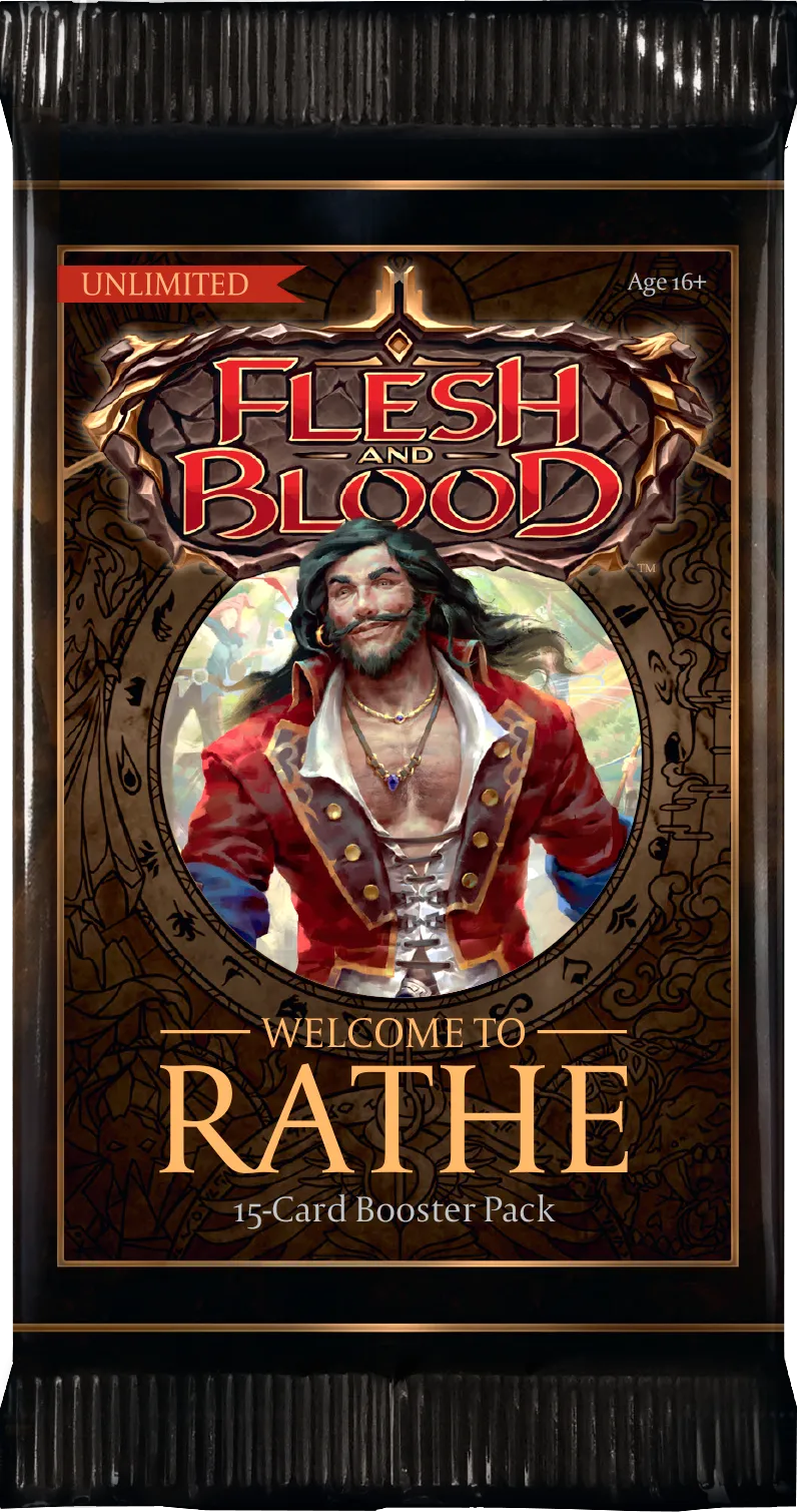 Flesh and Blood TCG: Welcome To Rathe 15-Card Booster Pack (Unlimited Edition)