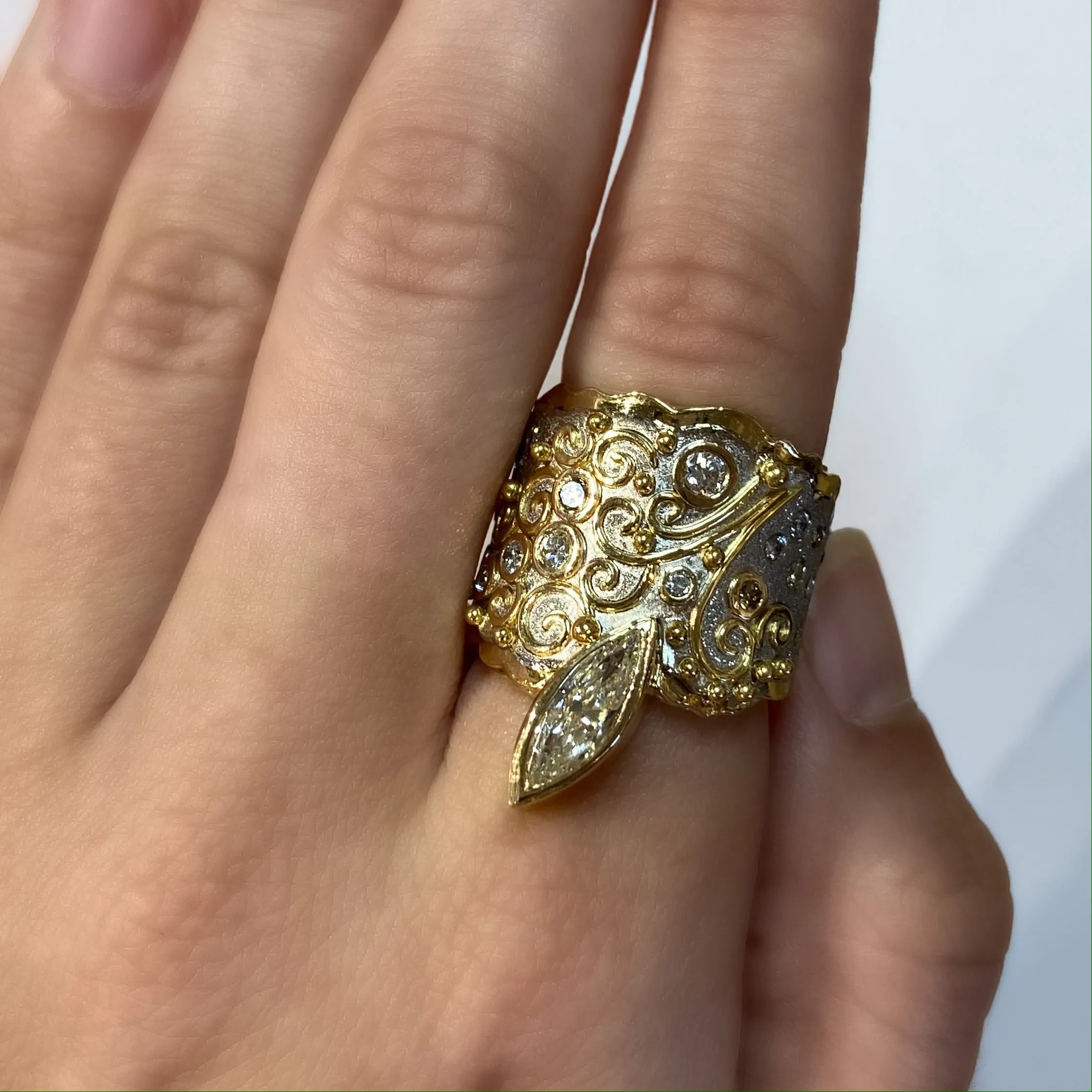 Fountain Diamond Ring by Margisa