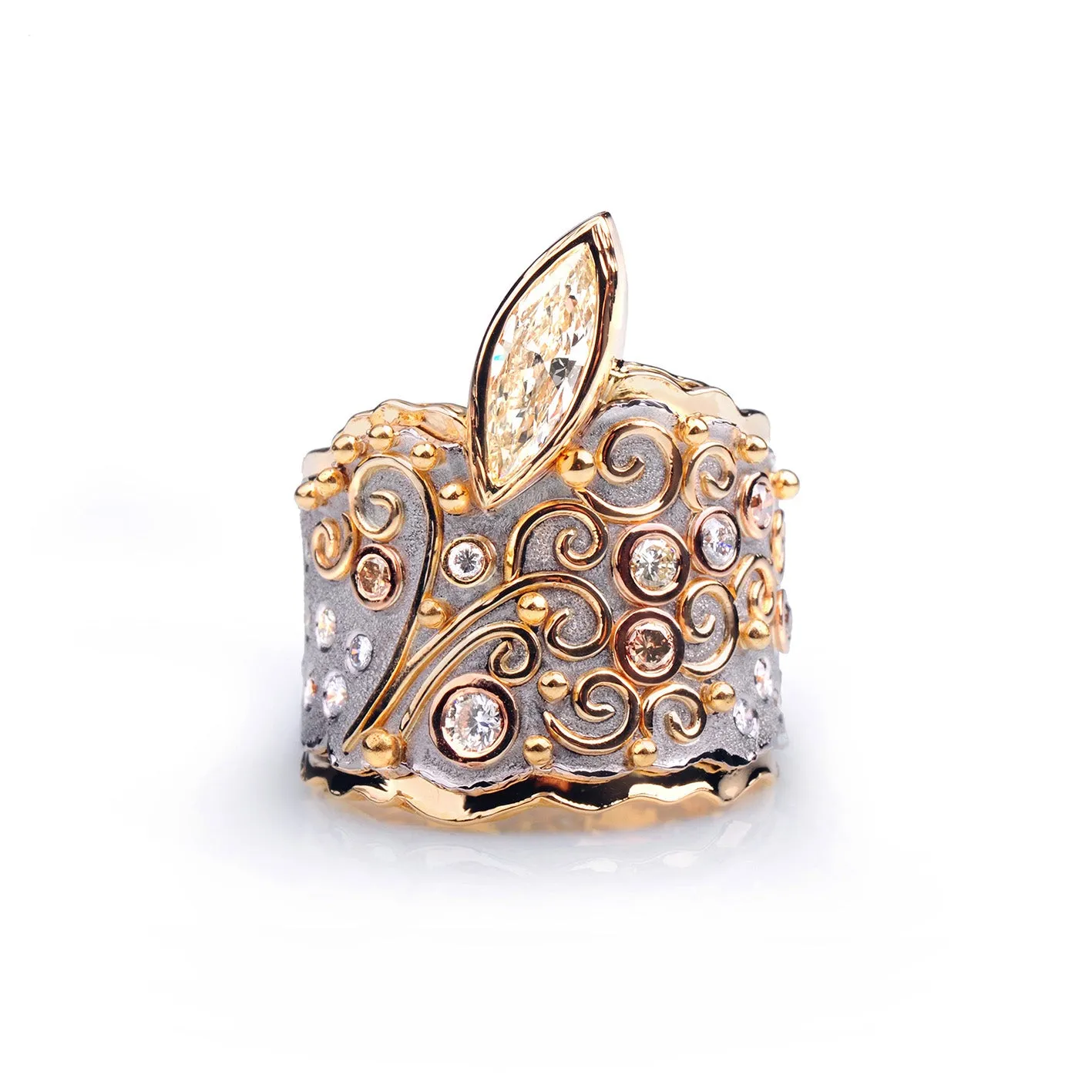 Fountain Diamond Ring by Margisa