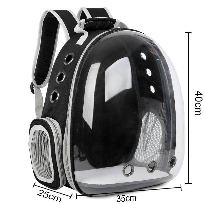 Free shipping Cat bag Breathable Portable Pet Carrier Bag Outdoor Travel backpack for cat and dog Transparent Space pet Backpack