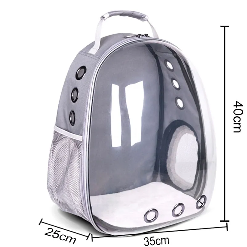 Free shipping Cat bag Breathable Portable Pet Carrier Bag Outdoor Travel backpack for cat and dog Transparent Space pet Backpack