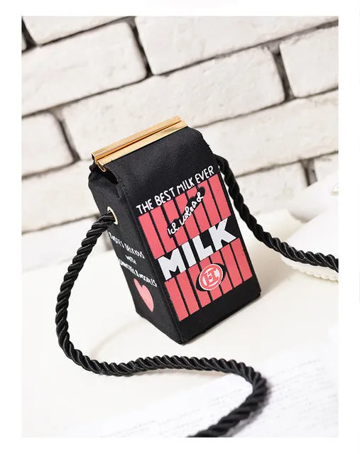 Fun 3D milk carton handbag