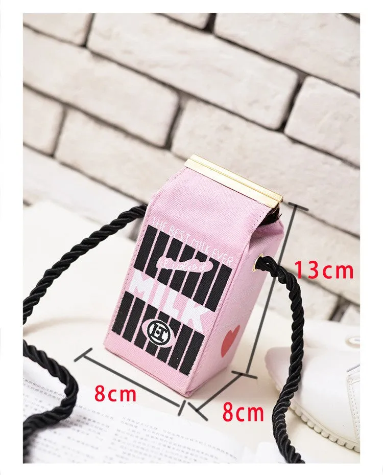 Fun 3D milk carton handbag