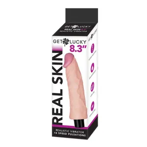 Get Lucky 8.3-Inch Vibrating Dong - Light