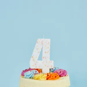Giant Sprinkle Candle Number 4