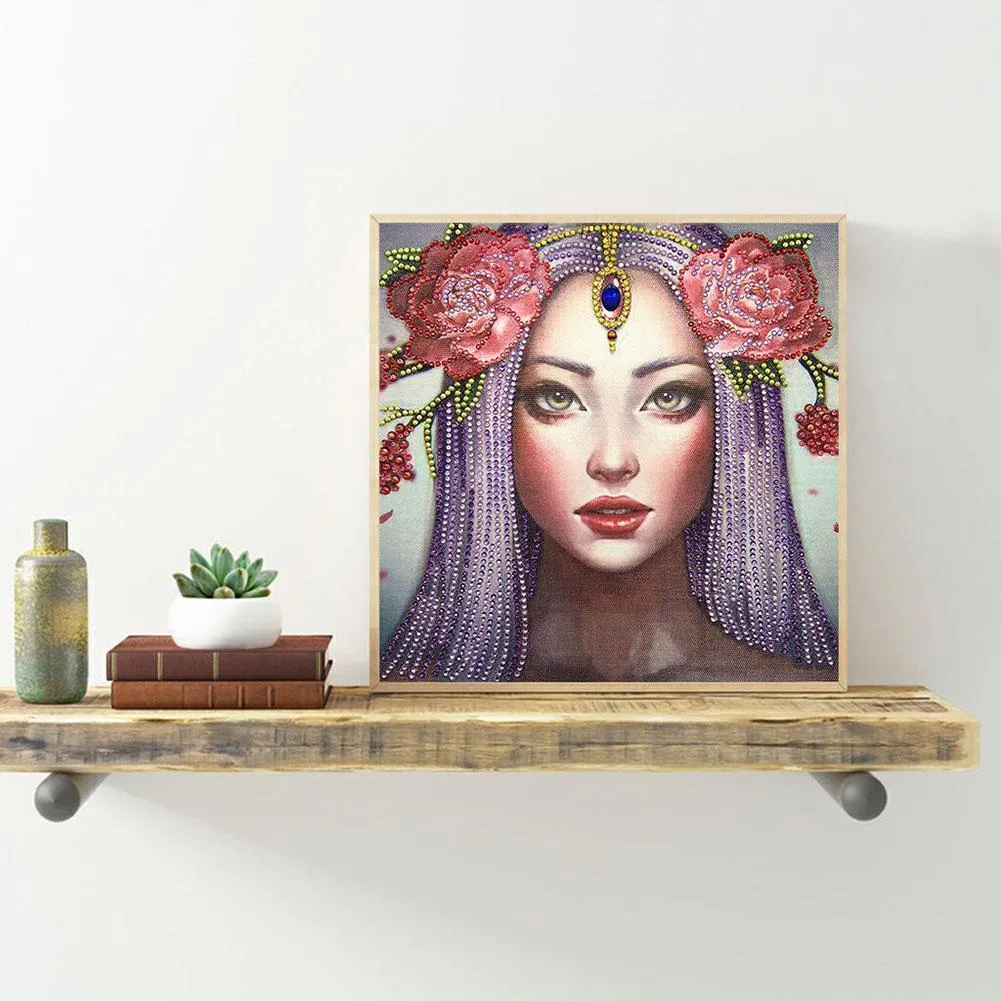 Girl 5D DIY Special Shaped Diamond Painting