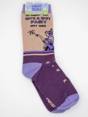 Give a Shit Fairy Women's Crew Sock