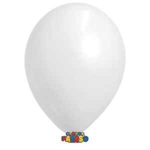 Globos Payaso 5in Balloon Pastel White 100ct
