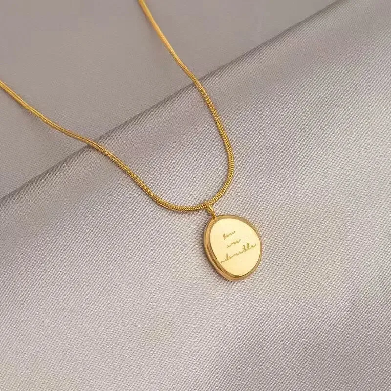 Gold Titanium Necklace