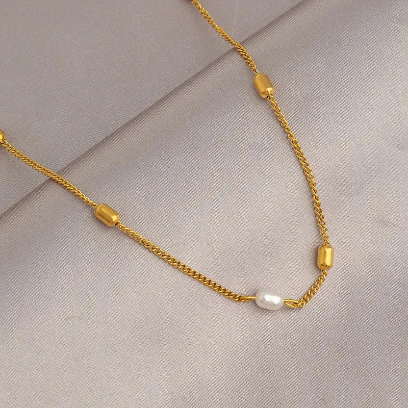 Gold Titanium Necklace