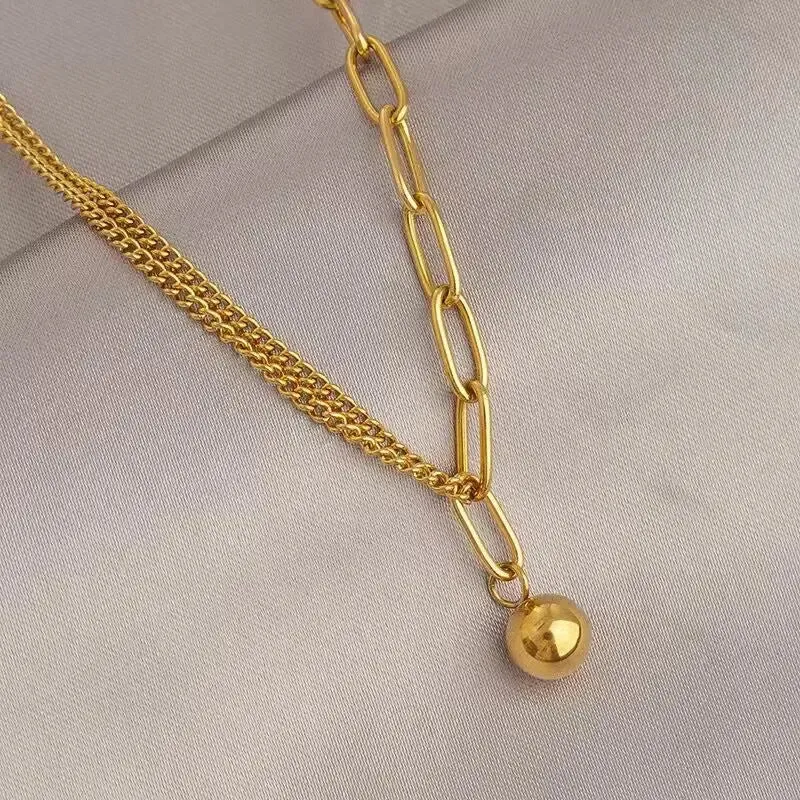 Gold Titanium Necklace