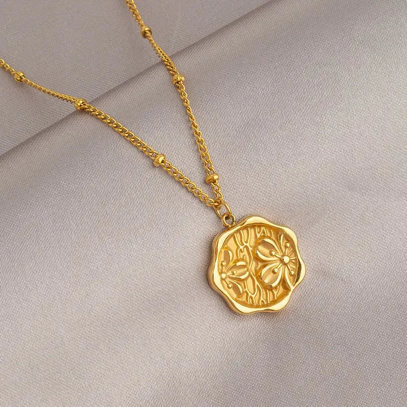 Gold Titanium Necklace