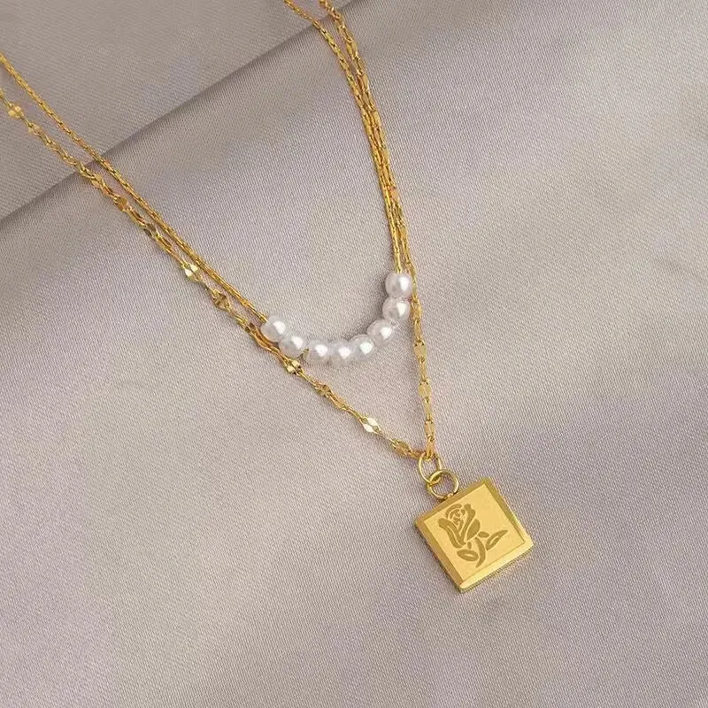 Gold Titanium Necklace