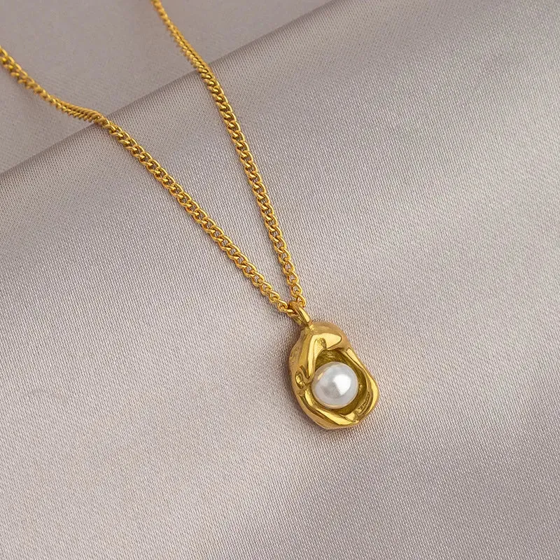 Gold Titanium Necklace