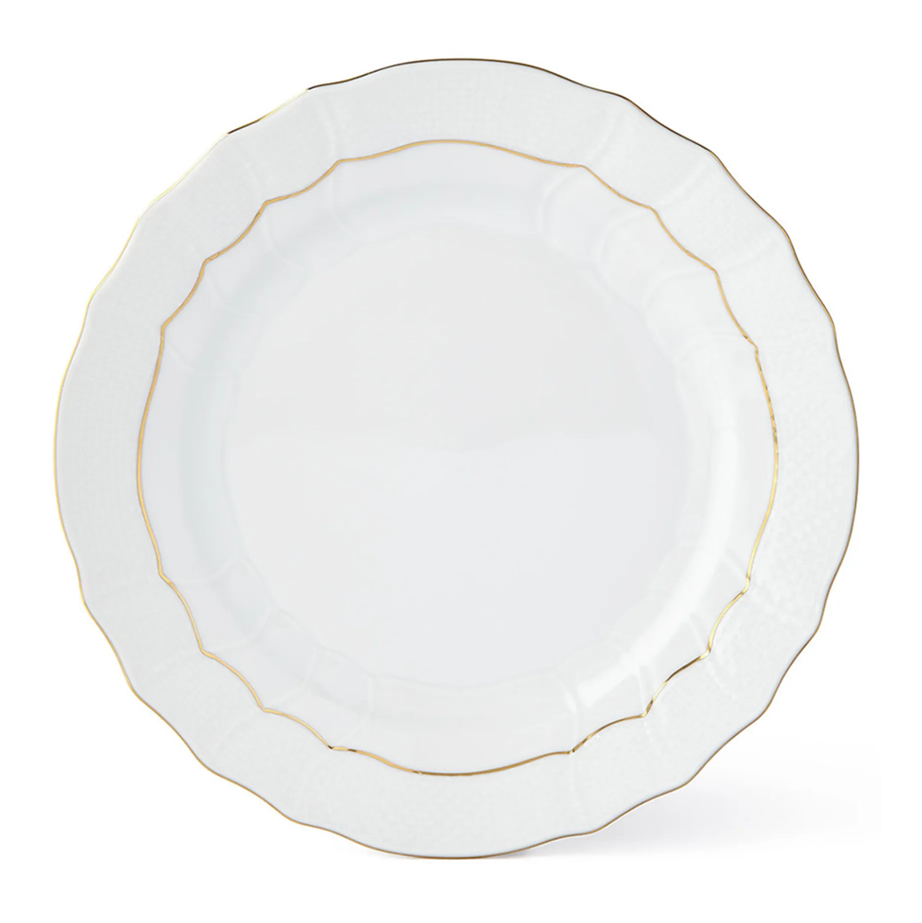 Golden Edge Dessert Plate