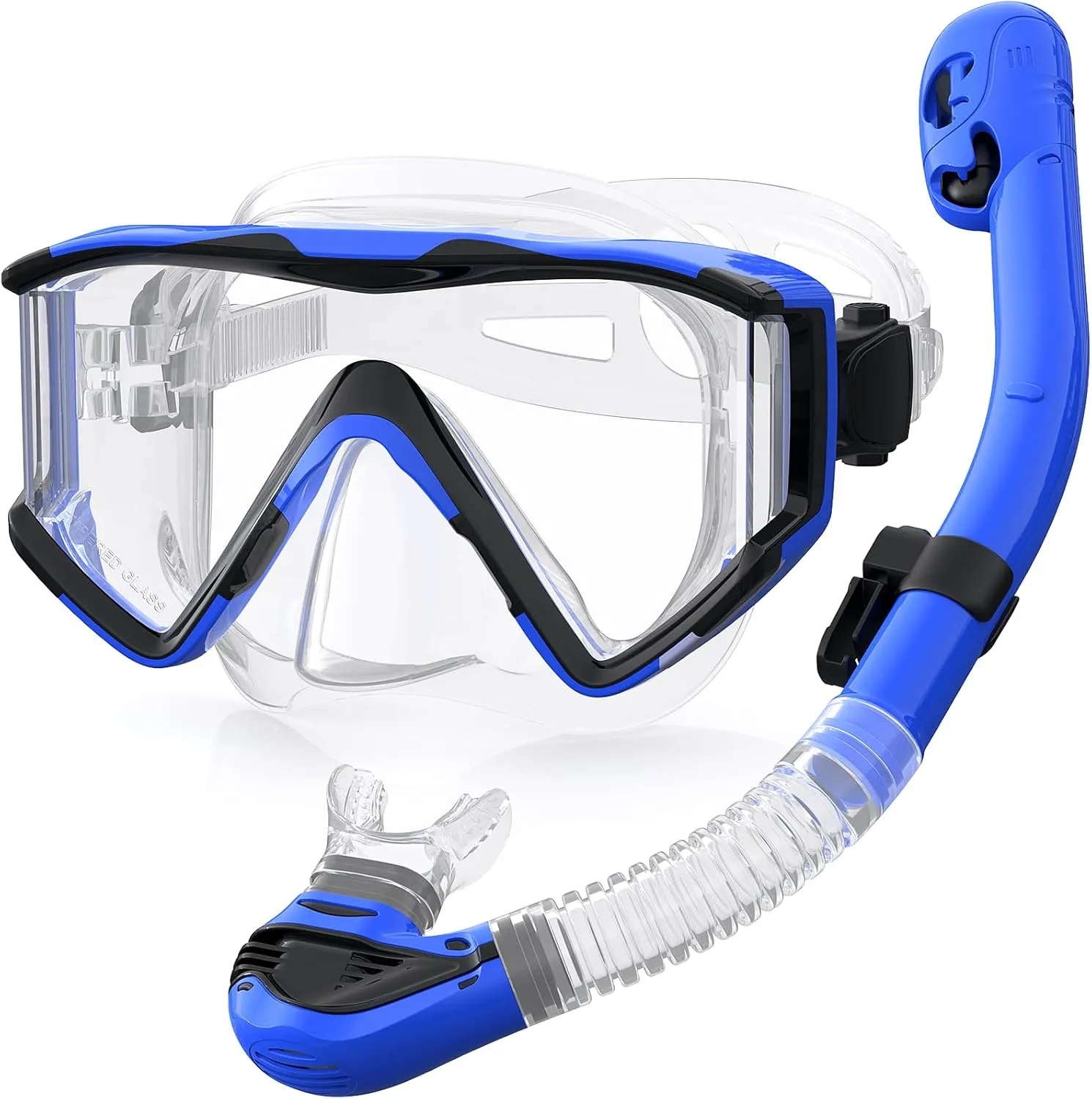 Greatever Snorkel Set Pano 3 Window Snorkel Mask For Adults