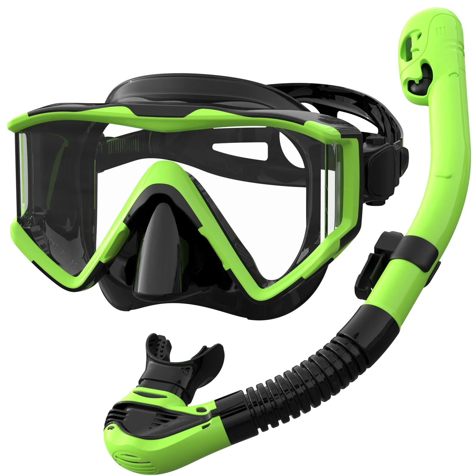 Greatever Snorkel Set Pano 3 Window Snorkel Mask For Adults