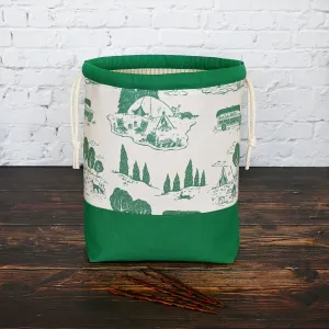 Green and Cream Camping Project Bag