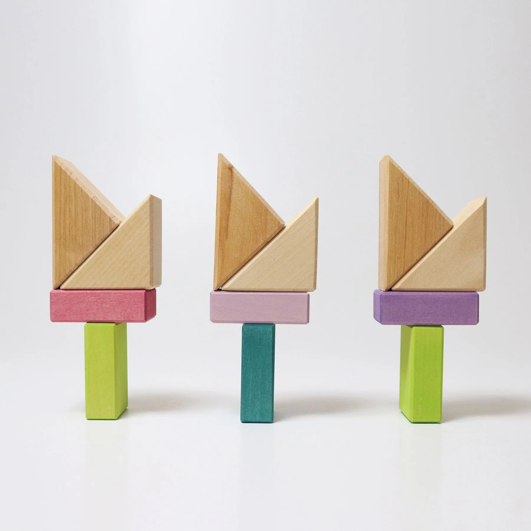 Grimm's Building Set - Pastel Duo - 40 pieces