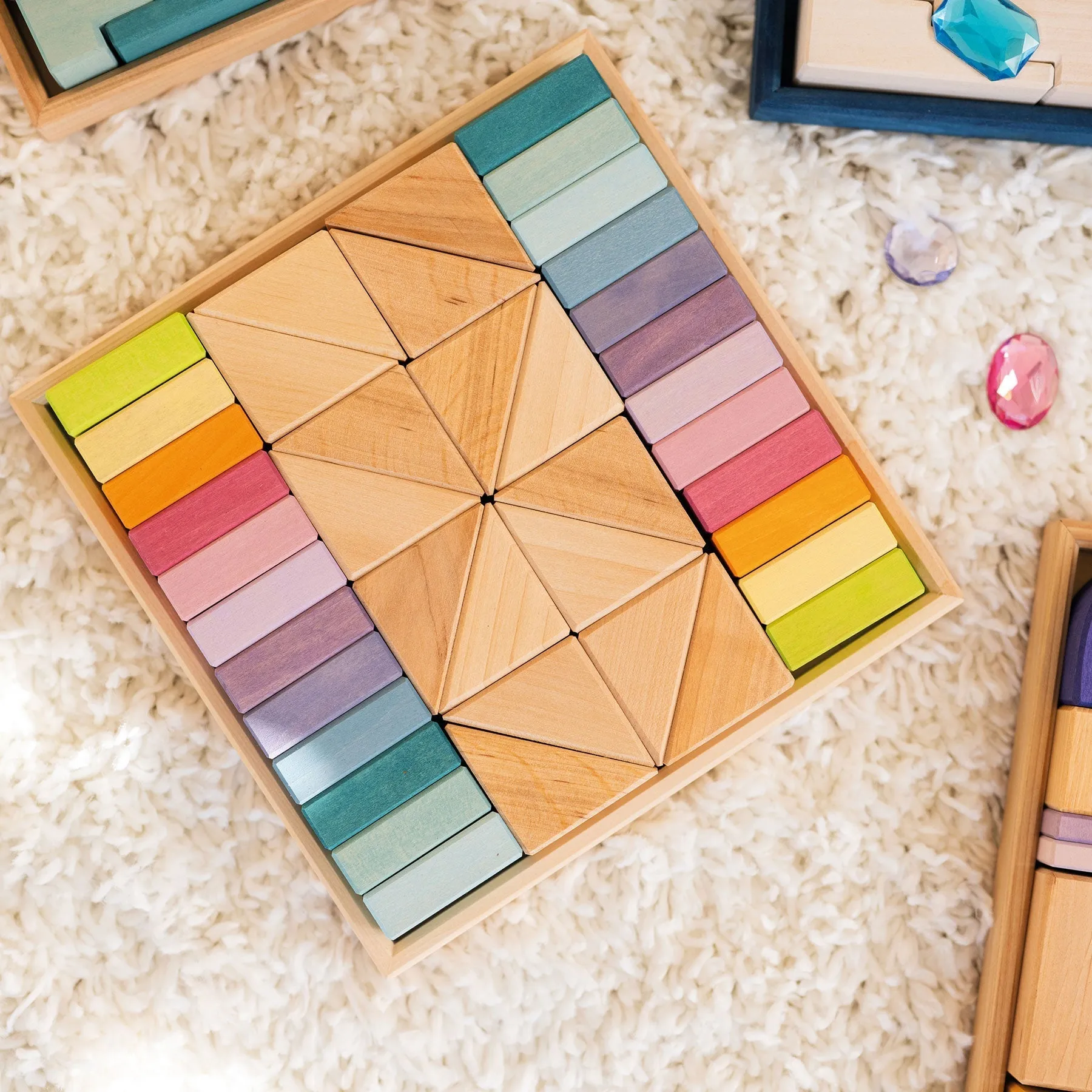 Grimm's Building Set - Pastel Duo - 40 pieces