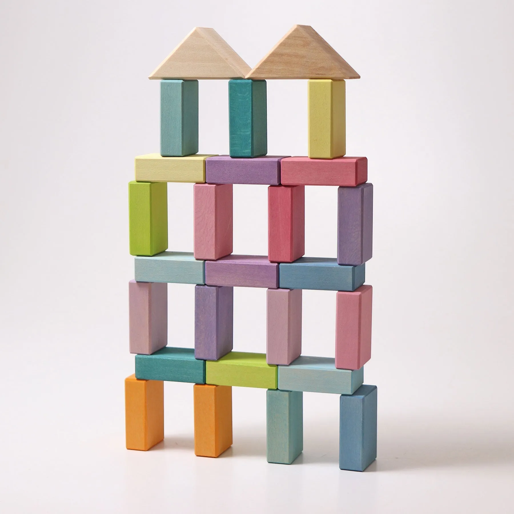 Grimm's Building Set - Pastel Duo - 40 pieces