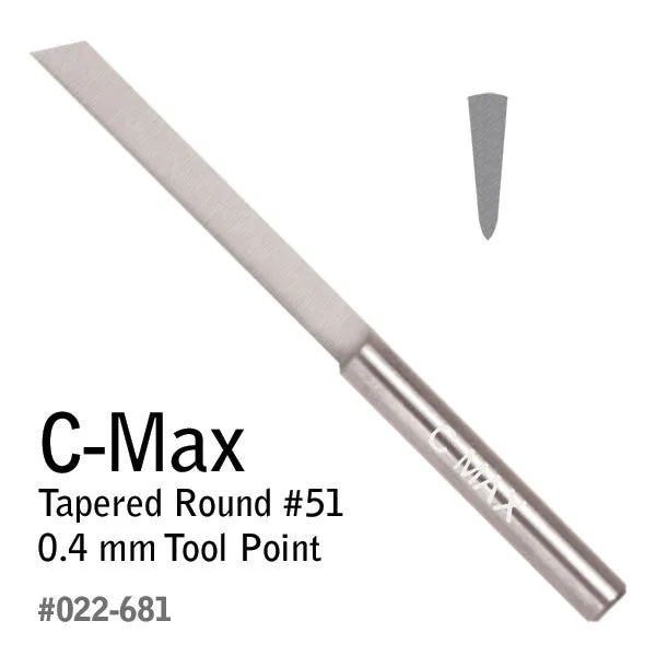 GRS® C-Max Carbide Gravers - Tapered Round