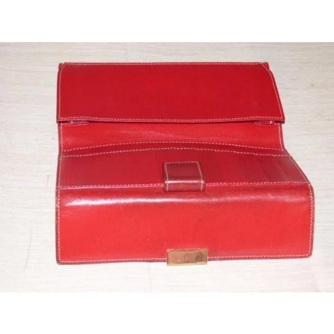 Gucci Red Leather Vintage Wallet