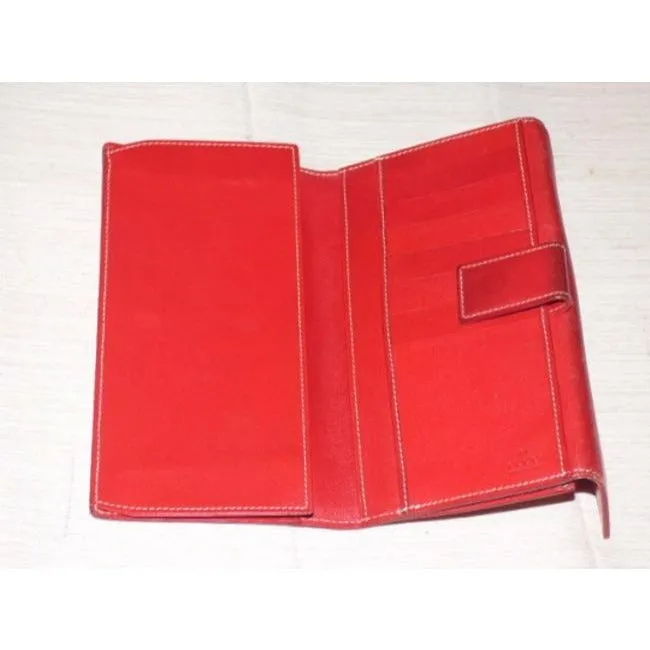 Gucci Red Leather Vintage Wallet
