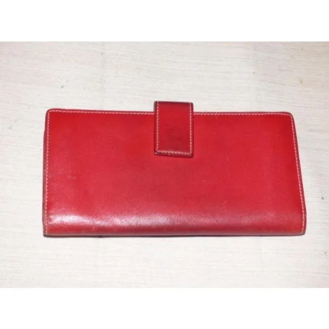 Gucci Red Leather Vintage Wallet