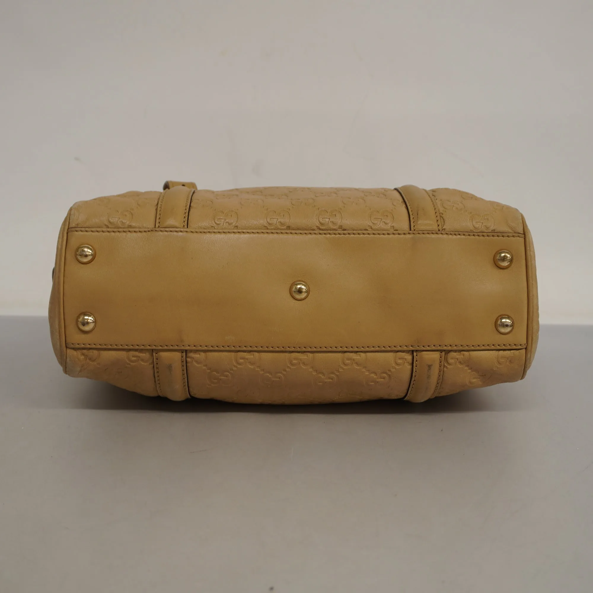 GUCCI ssima Handbag 170009 Women's Leather Handbag Beige