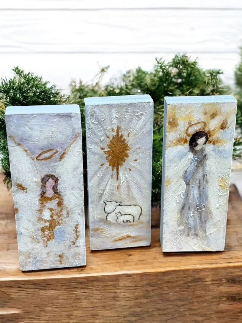 Hand Painted Seasonal Spirit Blocks